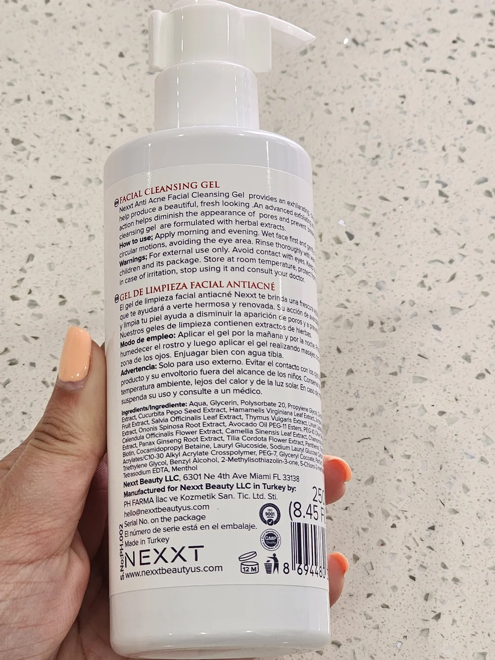 NEXXT Anti Acne Facial Cleansing Gel